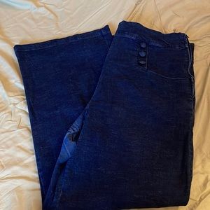 Unique Vintage Dark Blue Women Jeans
